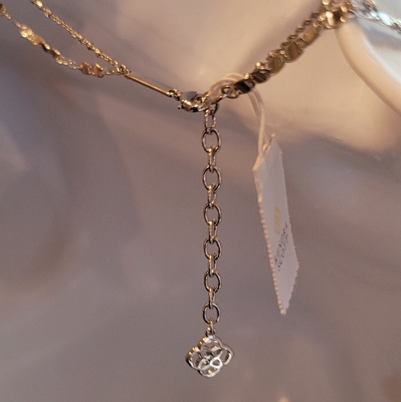 NWT KENDRA SCOTT MYSTIC DRUSY CYNTHIA NECKLACE IN SILVER SPARKLY BLUE PURPLE ETC - Picture 15 of 15